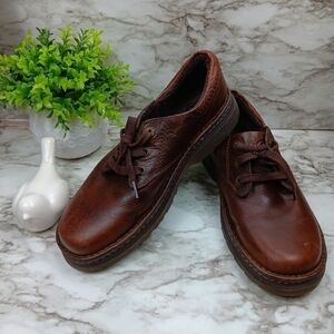 DR. MARTENS Boston Men's Brown Leather Lace Up Oxford Loafers Size 11